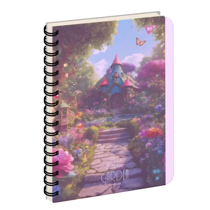 Блокнот з роздільниками на спіралі А4 Yes 144листа # №681947 (54244) "Garden" (пластикова обкладинка, фото 1
