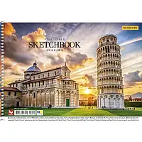 Альбом для малювання на спіралі А4 30листів (120г/м.кв.) Ш. (картонна обкладинка з УФ-лаком) асорті