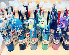 Ручка "Пиши-стирай" 4-кольорова MP №PE184-09 (0,5) "Морськи мешканці"