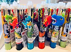 Ручка "Пиши-стирай" 4-кольорова MP №PE184-03 (0,5) "Дінозаврики"