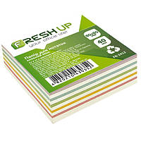 Папір для нотаток клеєний 80*80*40мм Fresh Up №2412 "Мікс"