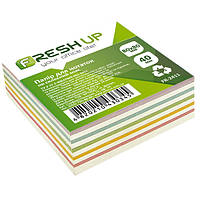 Папір для нотаток неклеєний 80мм*80мм*40мм Fresh Up №2411 "Мікс"