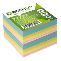 Папір для нотаток неклеєний 90мм*90мм*90мм Fresh Up №3611 "Класика"