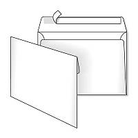 Конверт паперовий Kuvert А6 (114*162) білий з клейкою стрічкою