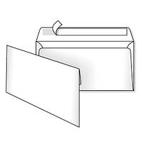 Конверти паперові Kuvert Євро (110*220) білі 50штук з клейкою стрічкою