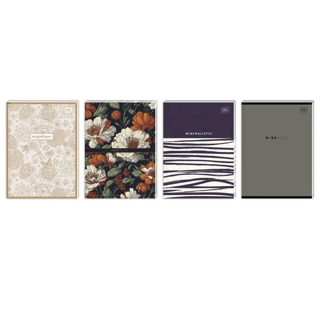 Блокнот на скобі А4 Int.Dr 60листів без ліній №206510 (57442) "Асорті" (картонна обкладинка), фото 1