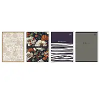 Блокнот на скобі А4 Int.Dr 60листів без ліній №206510 (57442) "Асорті" (картонна обкладинка)