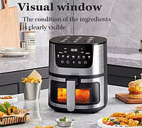 Електрична фритюрниця Zepline ZP-142 з чашею на 8 літрів та вбудованим грилем 4200Вт