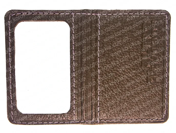 Обкладинка для авто "Auto dokuments" з натуральної шкіри тиснена з віконцем, фото 1