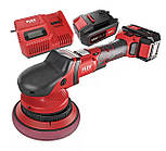 Акумуляторна ексцентрикова полірувальна машина зарядне та 2x5Аг, FLEX XFE 15 150 18-EC Set