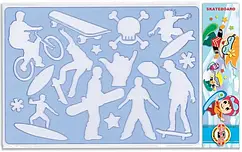 Трафарет K-I-N №9820/11 "Скейтборд"