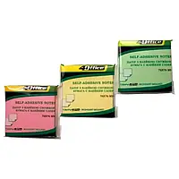 Липкий блок 76мм*76мм*100листів 4Office №4-423-22 пастель асорті