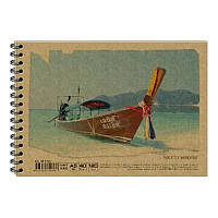 Альбом для малювання на спіралі А5 40 листів (120г/м.кв.) К.Оф. №AR5740 (крафтова обкладинка)