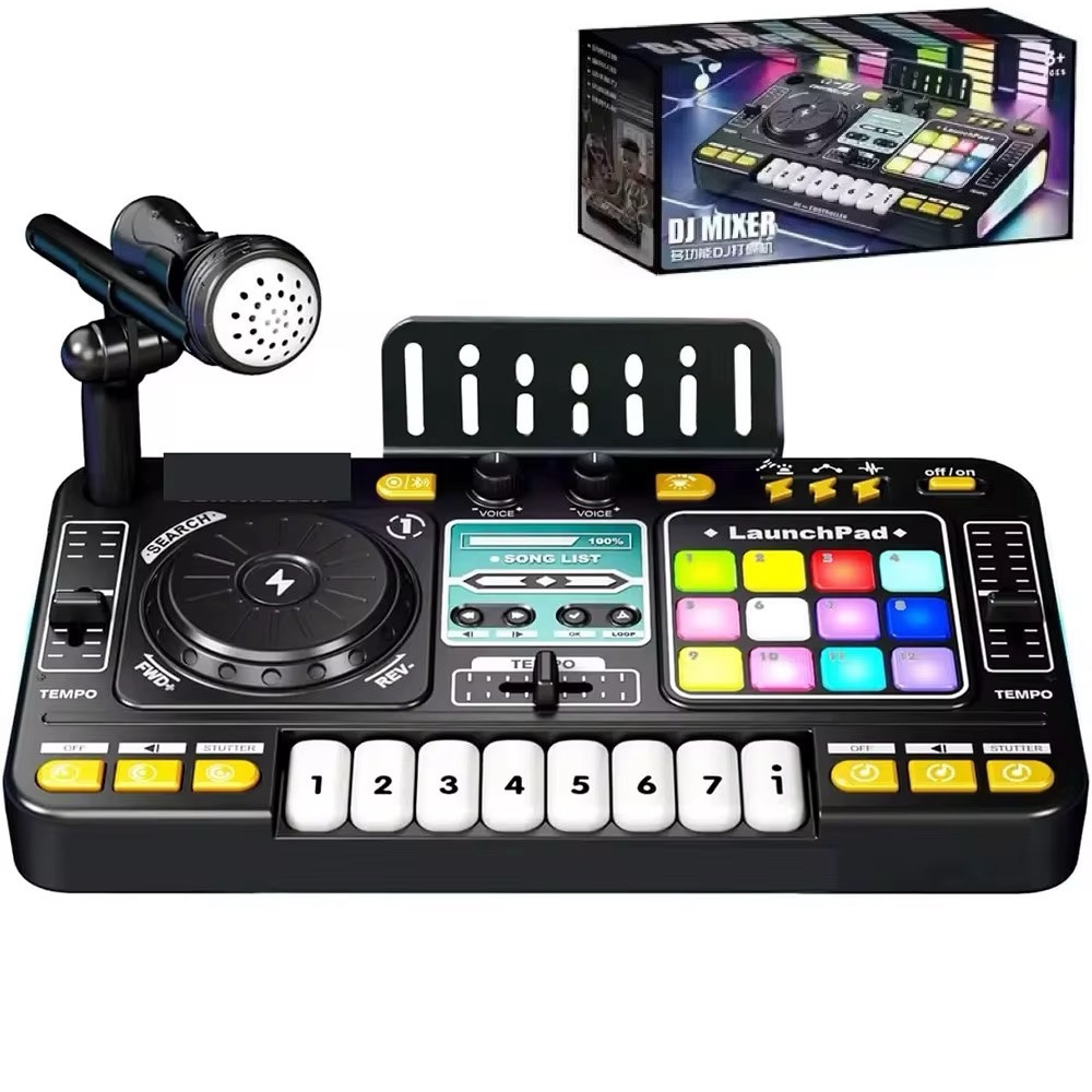 *Дитяча музична установка "діджейський пульт, синтезатор" арт. 8 D 8 A, фото 1