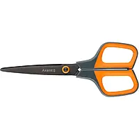 Ножиці Axent №6306-06 "Titanium" 19см сіро-помаранчові