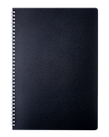 Блокнот на спіралі A4 BM 80листів # №2446-001(30136) "Classic" (пластикова обкладинка) чорний