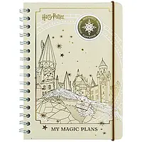 Планер н/д  дитячий на спіралі з гумкою Kite №25-438 (53113) "H.Potter" (тверда картонна обкладинка)