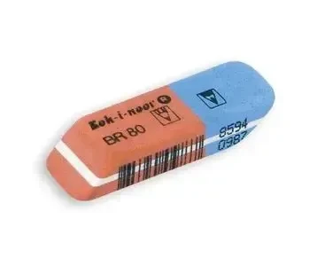 Гумка (ластик) K-I-N 6521/80 "BlueStar" червоно-синя, фото 1