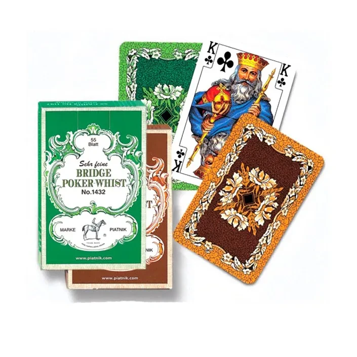 Карти гральні Piatnik №143212 "Bridge Poker-Whist" 55 штук, фото 1