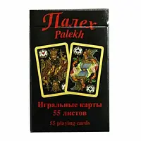 Карти гральні Piatnik №148613 "Black Palekh" 55 штук