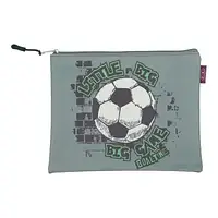 Папка тканинна на блискавці А4+ Zibi №705545 "Футбол" прогумована
