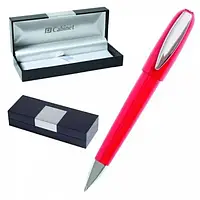 Ручка подарункова кулькова поворотна у футлярі Cabinet №15377 "Monica" червона