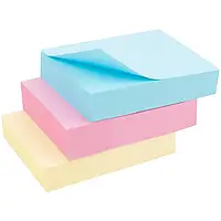 Липкий блок 50мм*40мм*100листів Axent №D3311-01 (3штуки) асорті кольорів