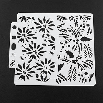 Трафарети для скрапбукінгу Квіти TRF024