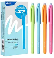 Ручка "Пиши-стирай" Deli №EG163-BL (0,5)