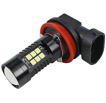 Світлодіодна лампа H11 LED H8 з лінзою 21 SMD 3,5 Вт, фото 1