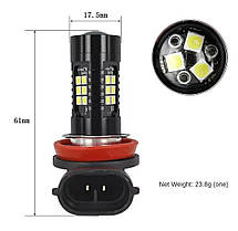 Світлодіодна лампа H11 LED H8 з лінзою 21 SMD 3,5 Вт, фото 2