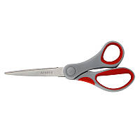 Ножиці Axent №6301-06 "Duoton" 18см сіро-червоні