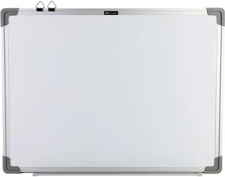 Дошка сухозтираюча магнитна Deli №EV450 45*60 в алюмінівій рамці з пластиковими кутами, фото 1