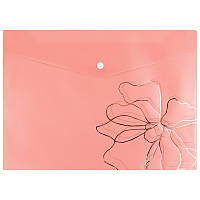 Папка на кнопці А5+ Axent №1496-28 "Peachy Mood-04"