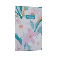 Планер недатований Yes А6 160 листів №252095 (51274) "Sonata flowers" (PU гнучка обкладинка) з світл