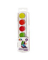 Акварель 6 флюарісцентних кольорів ЗПГ. Гамма-UA "Творчість" №400116 медова в пластиковій упаковці