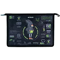 Папка пластикова на блискавці розширена А4+ Kite №24-428-2 "Fox Rules"