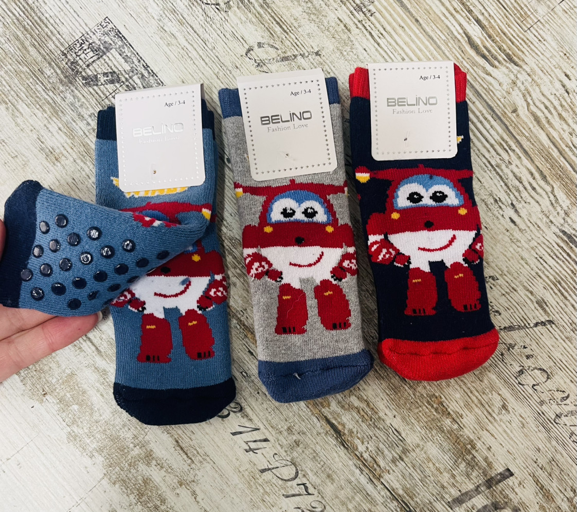 Шкарпетки з гальмами для хлопчиків 0-1,1-2 роки, фото 1