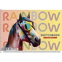 Альбом для малювання на спіралі А4 20 листів (100г/м.кв.) Ш.St ( обкладинка з УФ-лаком)
