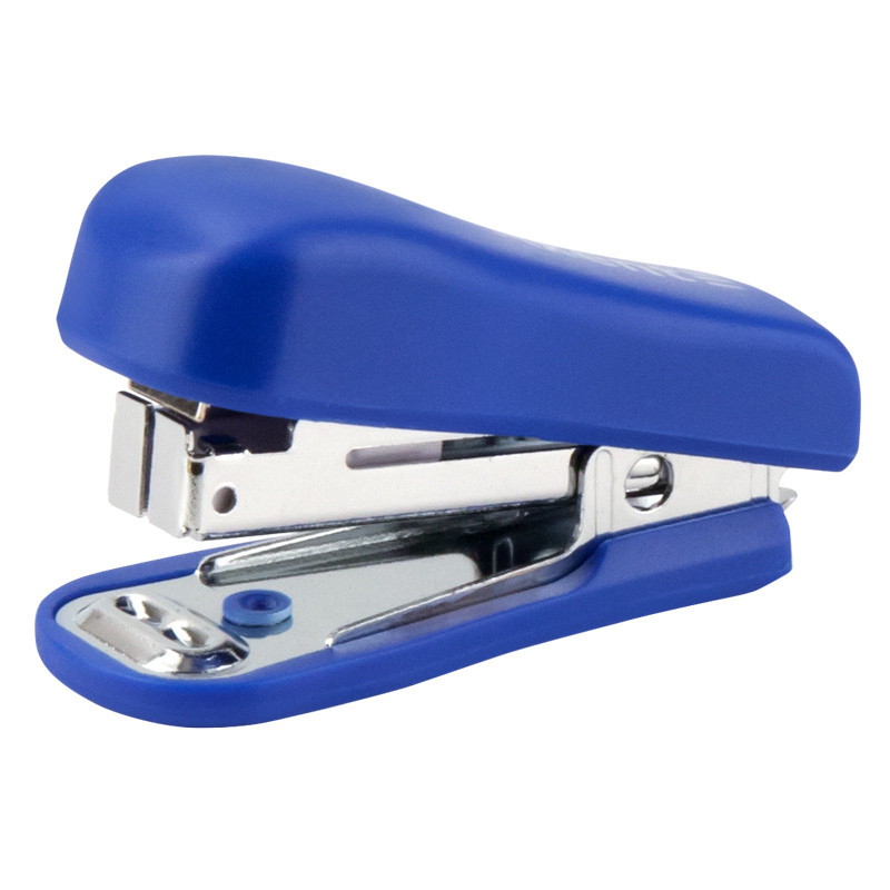 Степлер №10 Axent №4221-02 "Standart" (пробиває 12листів) з дестеплером синій, фото 1