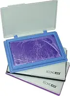 Штемпельна подушка Ec №42101(10953) 100мм * 70мм синя, чорна, фіолетова