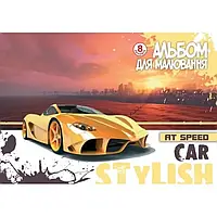 Альбом для малювання на скобі А4 8листів (100г/м.кв.) Рюкзачок А-15