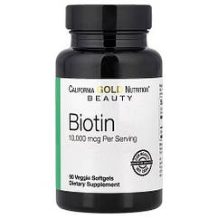 Вітаміни Біотин California Gold Nutrition Biotin 10,000 mcg (90 капсул.)