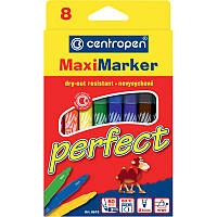 Фломастери Centropen №8610 "Perfect maxi" 8 кольорів невисихаючі