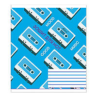 Зошит для нот А5 Бриск 12листів ТВ-57 (10271) "Gold" вертікальний