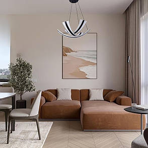 Підвісна led люстра 86W в чорному кольорі  (87-3083 BK), фото 3