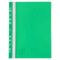 Швидкозшивач пластиковий перфорований А4 Axent №1318-25 щільністю 120мкм/150мкм зелений