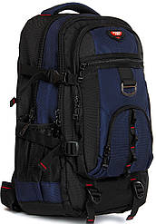 Рюкзак спортивний туристичний на 45 літрів міський синій чоловічий для ноутбука 17'' 55*35 см Power In Eavas 7214