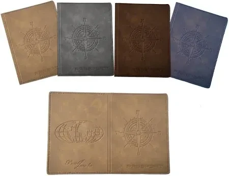 Обкладинка для паспорту "Pasport" з шкірзаму тиснена (Paul jacobs), фото 1