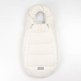 Конверт кокон дитячий зимовий на флісі від народження до 9-10 місяців для виписки та коляски Baby XS ДоРечі молочний